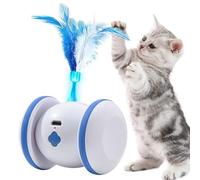 dmqdu Jouets automatiques pour Chats d'intérieur,Jouets automatiques pour Chats,Jouets électriques Mobiles intelligents pour Chat avec Plume - Jouets pour Chats d'intérieur, Jouet interactif