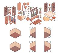 dmqdu Lot de 8 autocollants pour la maison, créez vos propres autocollants, créez vos propres scènes de pièce, autocollants de scrapbooking et empilez des autocollants de scène pour soulager le stress