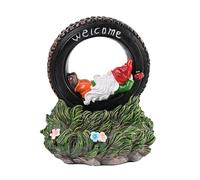 dmqdu Mangeoires pour oiseaux de jardin, mangeoire pour colibris - Mangeoires pour oiseaux nains en résine - Mangeoire de bain pour colibri résistante aux écureuils, mangeoires de nains en plein air