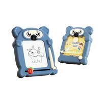 dmqdu Planche à dessin magnétique pour tout-petits, tapis de gribouillage portable, jouet de voyage double face, activités éducatives préscolaires, jouet éducatif, effaçable