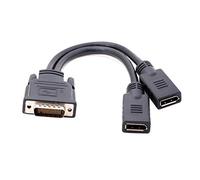 Dms-59pin mâle vers Double DP DisplayPort Femelle Splitter câble d'extension pour PC Carte Graphique
