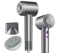 DMTIVMG Seche Cheveux Ionique 1600W Diffuseur de Cheveux Professionnel 160 000 t/m 4 Températures 3 Vitesses Bouton Chaud/Froid Hair Dryer Concentrateur/Diffuseur Magnétique Faible Bruit Voyage Maison