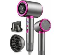 DMTIVMG Sèche Cheveux Professionnel 2200W Ionique Séchage Rapide Silencieux 2 Vitesses 3 Températures Air Chaud/Froid avec Diffuseur Boucles Concentrateur Seche Cheveux Léger pour Maison Voyage
