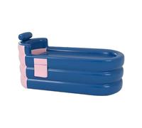 Dmuzsoih Baignoire portative, baignoire gonflable - Seau de bain intérieur et extérieur pliable,Baignoire gonflable autoportante avec fonction portable pour spa adulte avec appui-tête support lombaire