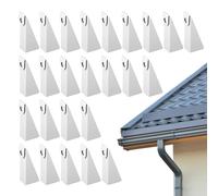 Dmuzsoih Cale De Gouttière En Aluminium | 25 Pièces Résistant À La Rouille Bon Drainage,Cales En Aluminium Pour Niveler Les Gouttières Pluviales | Pour Villa Maison De Plage Amélioration De L'Habitat