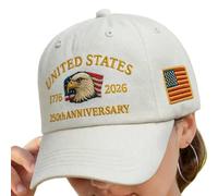 Dmuzsoih Casquette 250e anniversaire réglable Amérique 250e commémorative, accessoires pour homme pour anniversaire, randonnée, voyage, camping, tonte, jardin, plage