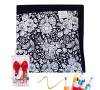 Dmuzsoih Couverture à Colorier pour,Marqueurs Lavables Créatifs - Projet Artistique Doux | Plaid de Coloriage pour Arts Créatifs - pour Anniversaire Maison Chambre Vacances Saint Valentin