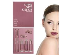 Dmuzsoih Ensemble De Maquillage Pour Lèvres | Crayon À Lèvres Longue Tenue,Brillant À | Pour Shopping Voyage Voyage D'Affaires Scène Rendez-Vous Rassemblement Vacances Fille