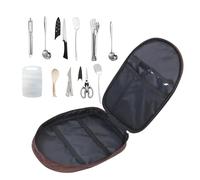 Dmuzsoih Ensemble Ustensiles de Cuisine Camping - Set Pelle Cuisine Extérieur - Outils Portables pour Le Plein Air La Randonnée Le Pique Nique Le Trekking pour Femmes Et Hommes