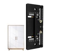 Dmuzsoih Gabarit de poignée de porte d'armoire, outils d'installation réglables | Guide des modèles précis pour étagères à fichiers, armoires, maison, poinçonnage, boutons de tiroir, poignées de porte