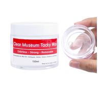 Dmuzsoih Gel de Musée | 150 Ml Gel Adhésif Réutilisable | Mastic Transparent Amovible - Pour Antiquités, Verre, Céramique, Artisanat D'Art, Artéfacts, Décorations,