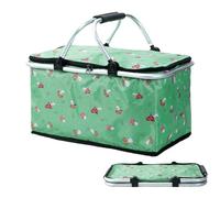 Dmuzsoih Grand Panier de Pique-Nique - Étanche et imperméable avec Couvercle - Sac Isotherme à Fermeture Éclair pour Courses,pour Plage, Camping, Voyage, BBQ, Apéro, Vin, Boissons, Snacks