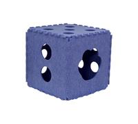 Dmuzsoih Grande Maison pour Chat, Maison pour Chat | Grotte de lit pour Chat en Forme de Puzzle Respirant | Planche à gratter Pliable, Maisons et Condos pour Chats, Cube de Chat d'intérieur Lavable