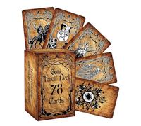 Dmuzsoih Jeu De Tarot | 78 Cartes Jeu De Société Divination du Destin | Outils de Divination Tarot - pour Adultes Événements Familiaux du Destin