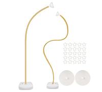 Dmuzsoih Kit d'arche de ballons doré - Kit de d'arche florale dorée - Cadre de décoratif flexible pour mariage, soirée de bal, photographie, ouverture de magasin, événements d'entreprise