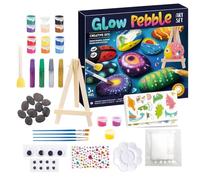 Dmuzsoih Kit de peinture pour enfants | Kit de peinture phosphorescente pour enfant | Kit de peinture sur pierre pour jeunes, filles, fils, enfants, enfants, adolescents