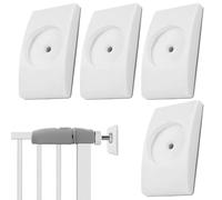 Dmuzsoih Lot de 4 protections murales pour barrière de bébé | Kit de butée de porte pour la maison - Protection antidérapante pour escaliers, plinthes