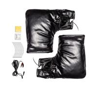 Dmuzsoih Manchons de Guidon pour Moto en Hiver - Mitaines 12V Imperméables au Vent | Gants De Guidon Chauffants Et Imperméables pour Motoneige,pour Scooter, Cyclisme, Vélo, Déplacement, Motoneige,