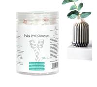 Dmuzsoih Nettoyeur de langue pour bébé, lingettes de nettoyage bucco-dentaires, hygiénique, en gaze pour les tout-petits, les soins dentaires et les filles