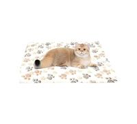 Dmuzsoih Panier chauffant pour chat | Couverture chauffante avec empreinte de griffes et motif, tapis chauffant - Pour chats, chiens, chatons, chiots, intérieurs, maison, chambre, salon et hiver