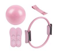 Dmuzsoih Pilates Set, 5 Pièces Ensemble Pilates Yoga pour Femmes, Kit De Portable pour Femmes, Équipement De Fitness Portable pour Entraînement À Domicile Voyage Studio Postnatal Grossesse