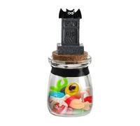 Dmuzsoih Pot à Biscuits Halloween | Boîte à Goûter Chocolatée - Boîte à Bonbons Ludique pour Table à Manger Cheminée Chambre Fête Maison Hantée et Dessus de Meuble