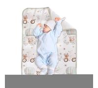Dmuzsoih Protecteur de Matelas de Berceau Imperméable - Draps pour Lit Enfant,Alèse Respirante Douce pour Nacelle Protection Nuit Solution Énurésie Apprentissage Pot