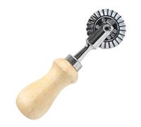 Dmuzsoih Roulette à pâtisserie avec poignée en bois - Roue à sertir pour raviolis, accessoires pour pâtes épaisses, raviolis, pâtes, boulettes, lasagnes