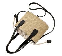 Dmuzsoih Sac En Paille | Sac à Main Tendance avec Bretelle Détachable | d'Été Vacances pour Plage Piscine,pour le Voyage le Shopping le Quotidien les Vacances la Piscine la Croisière les