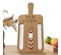 Dmuzsoih Support mural vintage pour 14 dosettes de café, accessoires de station, présentoir pour garde-manger, hôtel, magasin, maison