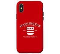 DMV Local Washington D.C. Emblème du District de Columbia Coque pour iPhone X/XS