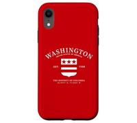 DMV Local Washington D.C. Emblème du District de Columbia Coque pour iPhone XR