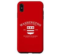 DMV Local Washington D.C. Emblème du District de Columbia Coque pour iPhone XS Max