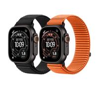 DMVEIMAL 2 Piezas Sport Loop Nylon Bracelet pour Apple Watch Ultra 3/2 Band 49mm 46mm 45mm 44mm 42mm 41mm 40mm 38mm Femme Homme,Trail Sport Bracelets pour iWatch Series 11 10 9 8 7 6 5 4 SE 3 2 1