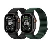 DMVEIMAL 2 Piezas Sport Loop Nylon Bracelet pour Apple Watch Ultra 3/2 Band 49mm 46mm 45mm 44mm 42mm 41mm 40mm 38mm Femme Homme,Trail Sport Bracelets pour iWatch Series 11 10 9 8 7 6 5 4 SE 3 2 1