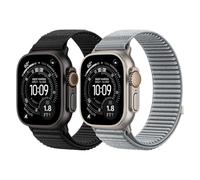 DMVEIMAL 2 Piezas Sport Loop Nylon Bracelet pour Apple Watch Ultra 3/2 Band 49mm 46mm 45mm 44mm 42mm 41mm 40mm 38mm Femme Homme,Trail Sport Bracelets pour iWatch Series 11 10 9 8 7 6 5 4 SE 3 2 1