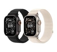 DMVEIMAL 2 Piezas Sport Loop Nylon Bracelet pour Apple Watch Ultra 3/2 Band 49mm 46mm 45mm 44mm 42mm 41mm 40mm 38mm Femme Homme,Trail Sport Bracelets pour iWatch Series 11 10 9 8 7 6 5 4 SE 3 2 1