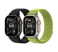 DMVEIMAL 2 Piezas Sport Loop Nylon Bracelet pour Apple Watch Ultra 3/2 Band 49mm 46mm 45mm 44mm 42mm 41mm 40mm 38mm Femme Homme,Trail Sport Bracelets pour iWatch Series 11 10 9 8 7 6 5 4 SE 3 2 1