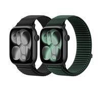 DMVEIMAL 2 Piezas Sport Loop Nylon Bracelet pour Apple Watch Ultra 3/2 Band 49mm 46mm 45mm 44mm 42mm 41mm 40mm 38mm Femme Homme,Trail Sport Bracelets pour iWatch Series 11 10 9 8 7 6 5 4 SE 3 2 1