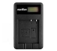 DMW-BCF10 LCD USB Chargeur pour Panasonic Lumix DMC-FH20, DMC-FH22, DMC-FH24, DMC-FH25, DMC-FH3, DMC-FH5, DMC-FS15, DMC-FS6, DMC-FS7, DMC-FT1, DMC-FT4, DMC-FX70, DMC-FX78 Caméra et Plus