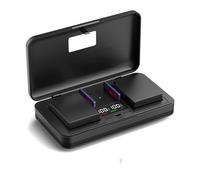 DMW-BLG10/BL E9E (1800mAh) Ensemble de Chargeur Multifonctionnel pour Batterie d'Appareil Photo (Inclus Deux Batteries) Compatible avec Panasonic Lumix GF5 GF6 GX7 GX9 GX80 DMC-LX100 G100 ZS70 ZS80