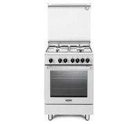 DMW64LSG Cuisinière à gaz avec four électrique n° 4 brûleurs 60 x 60 cm Blanc