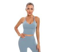 Dmwhsy Sports de Yoga pour Femmes, Soutien-Gorge de Sports de Plein air avec Coussinets de Soutien-Gorge Amovibles