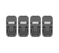 DMWLZHO Ensemble de 2 Mini Supports Pliables for Ordinateur Portable, rehausseur de Clavier Autocollant Invisible(Black-4pcs)