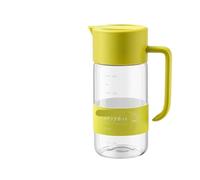DMWLZHO Flacon pulvérisateur d'huile en verre 2 en 1 - 550 ml, double commande de pulvérisation (brume fine et jet), for huile d'olive et liquides de cuisson(Yellow)