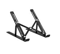 DMWLZHO Support for Ordinateur Portable RVB 4 en 1 avec HUB USB, Support Pliable en Alliage d'aluminium réglable sur 6 Niveaux(No HUB Black)