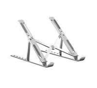 DMWLZHO Support for Ordinateur Portable RVB 4 en 1 avec HUB USB, Support Pliable en Alliage d'aluminium réglable sur 6 Niveaux(No HUB Silver)