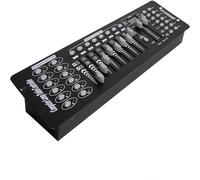 DMX-512 Contrôleur Console 192 Canaux DJ Lumière Contrôleur Console 240 Scènes pour Mini Contrôleur DMX Pupitre de Lumière Fête DJ Disco Moving Head Lumière Scène Lampe Opérateur Équipement (Noir)