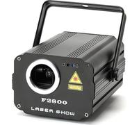 DMX 512 Scanner Laser Light, RGB Colourful, Party Xmas DJ Disco Laser Lights, F2800 NOIR, EU-Stecker