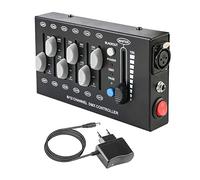 Dmx Dimmer Contrôleur Dmx 512 Console Dmx 12 Canaux, Mini Table Dmx 12CH Dmx512 Light Controller Dmx, Portable Panneau de Commande Dmx Eclairage Dmx pour l'édition du Programme de la Scène d'éclairage